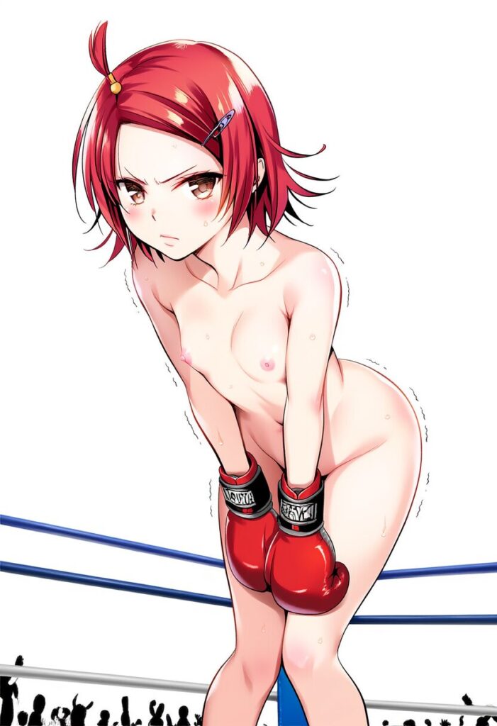 夏霧は全裸でボクシング