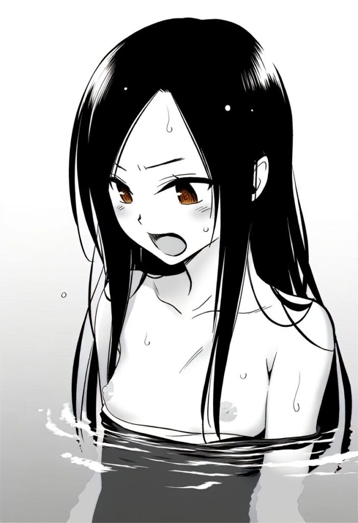 祈守ゆずはの水着が破れておっぱい丸見え