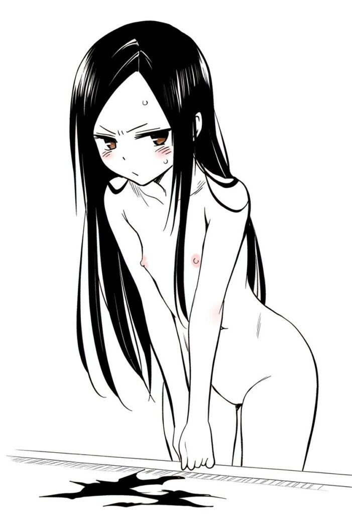 祈守ゆずははプールでジト目で全裸