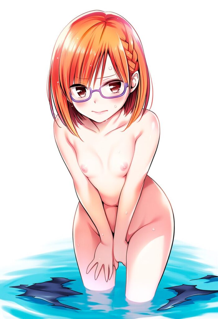 シャーロットはプールで全裸になっちゃった