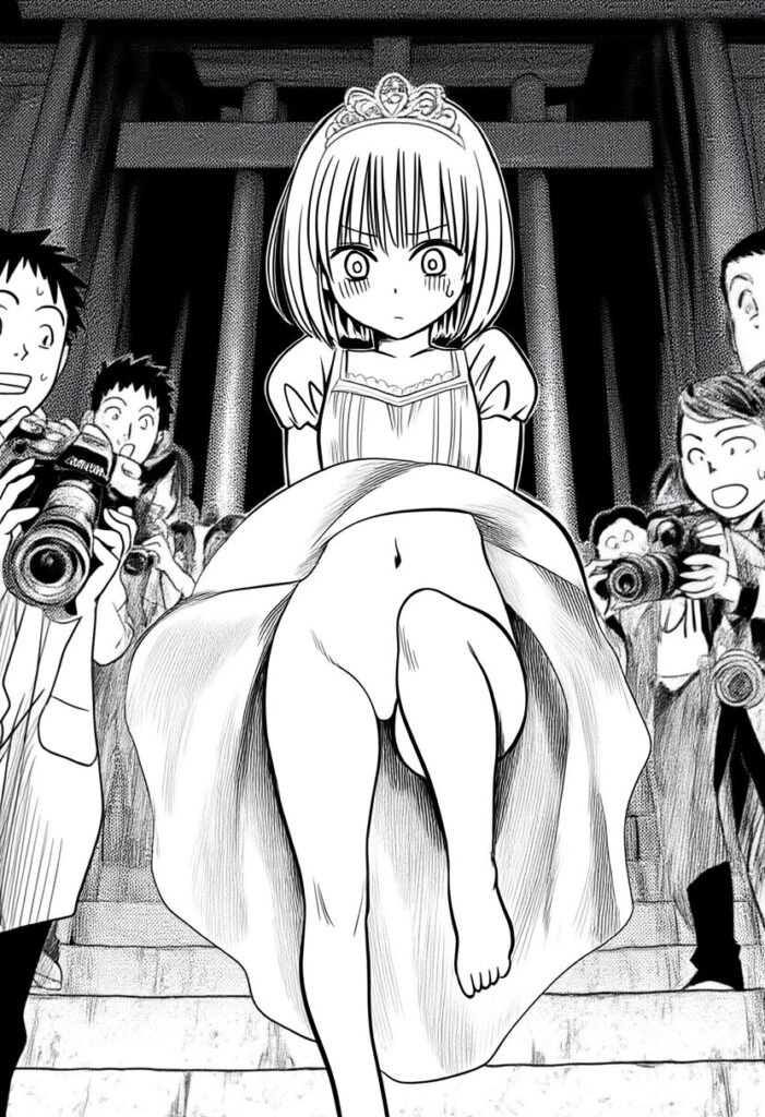 可愛い姫はノーパンで撮影されている