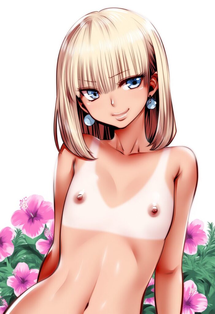 松井このめは花に囲まれたところで全裸