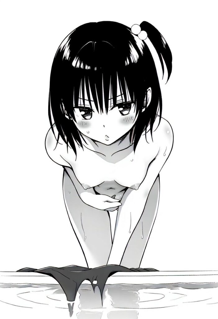 元気女子はプールでジト目で全裸