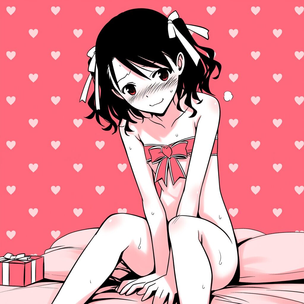 歌原は体にリボンを巻いている