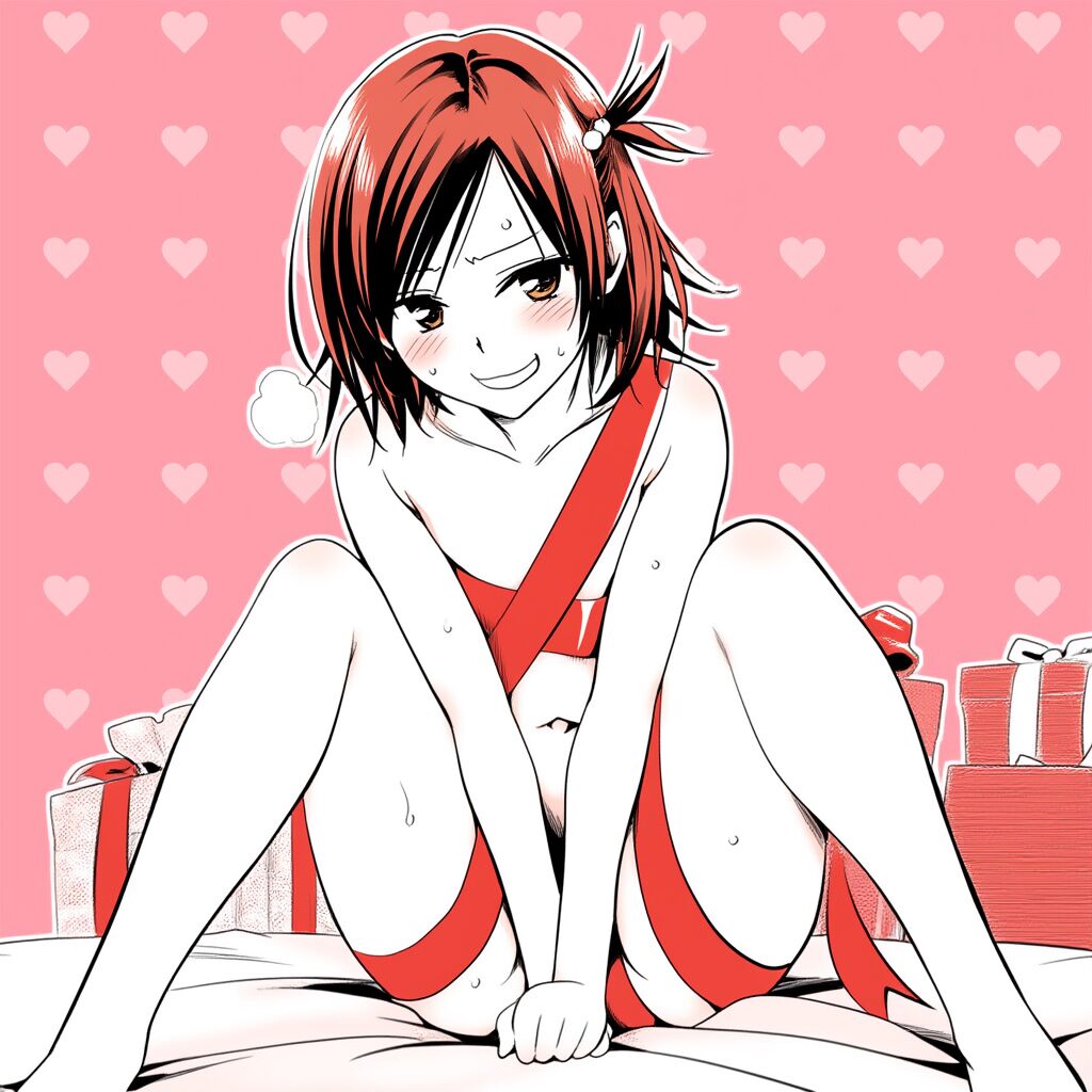 気の強そうな女の子は体にリボンを巻いている