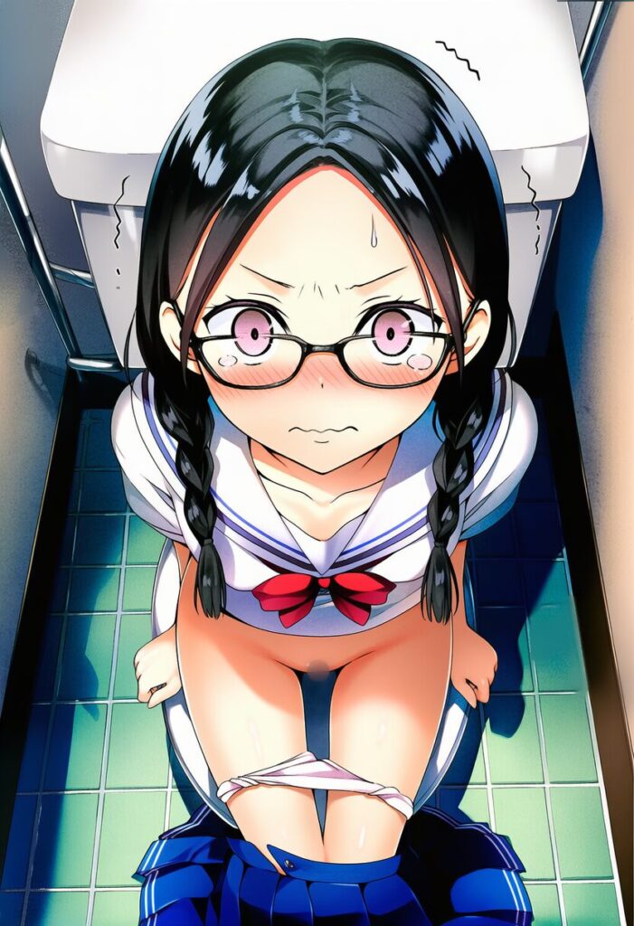 011-トイレを開けたら涙目の夜月たかねがいて・・・-4029012