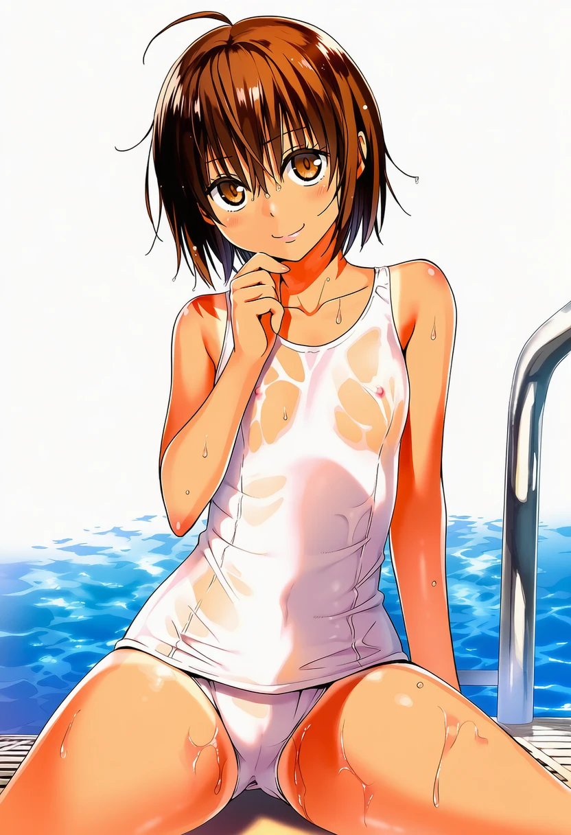 神代あかねは水着が透けていることに気づかない