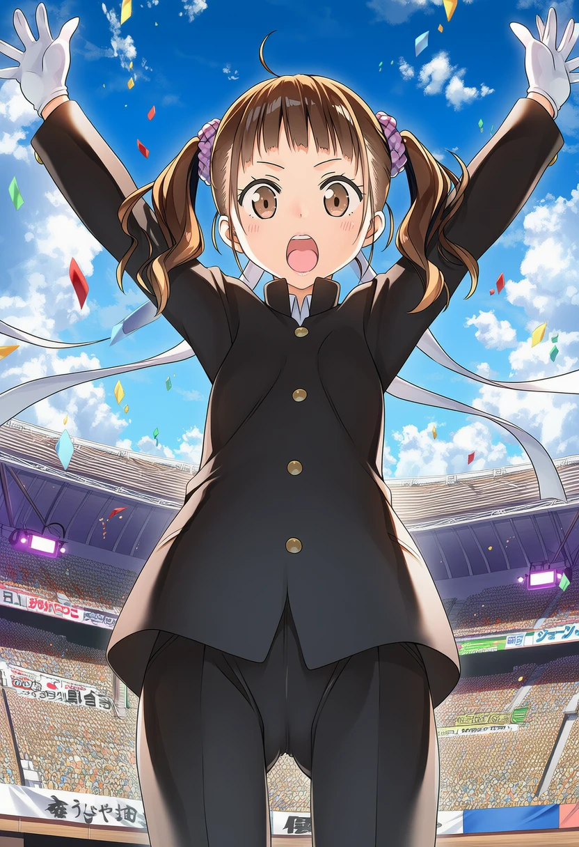 鞠瀬（まりせ） くるみは学ラン来て応援してる