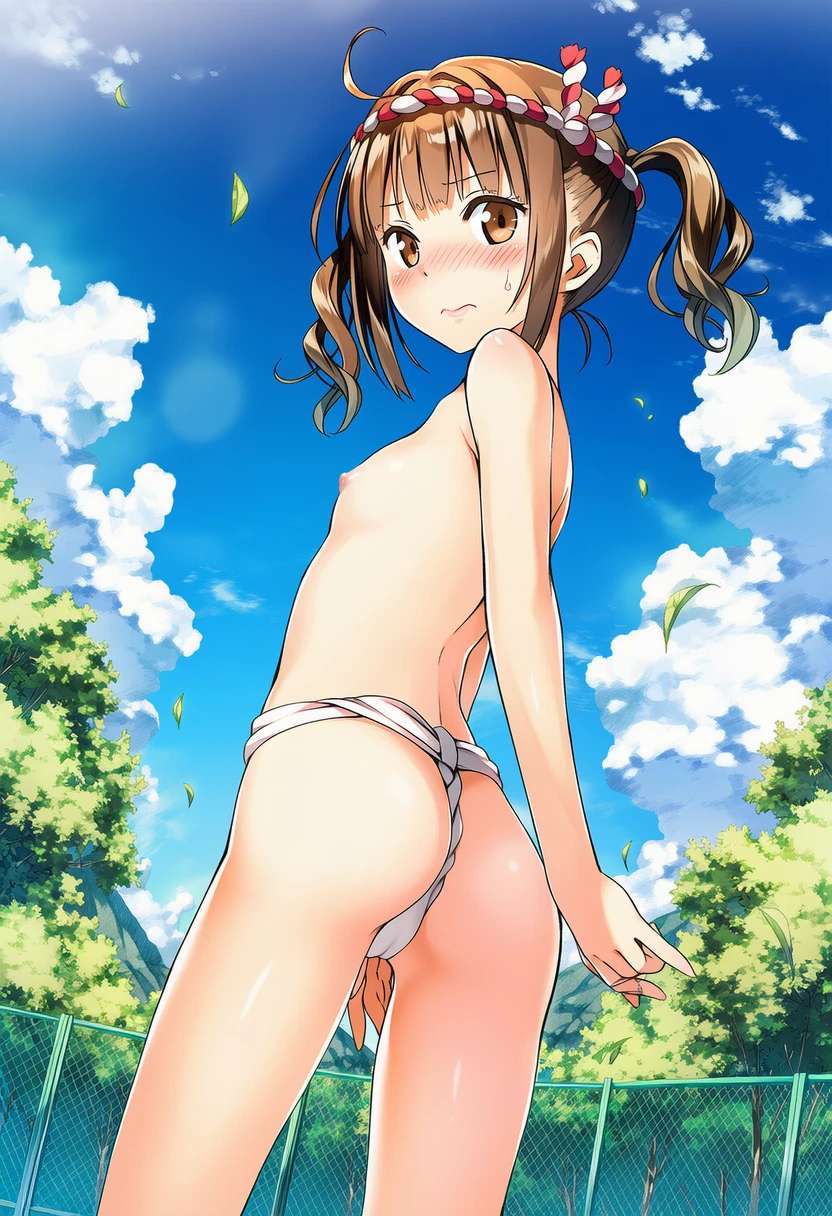 お祭り女子の鞠瀬（まりせ） くるみ はふんどしのみ