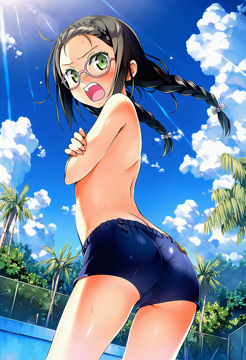 男子よう水着な夜月たかねさん
