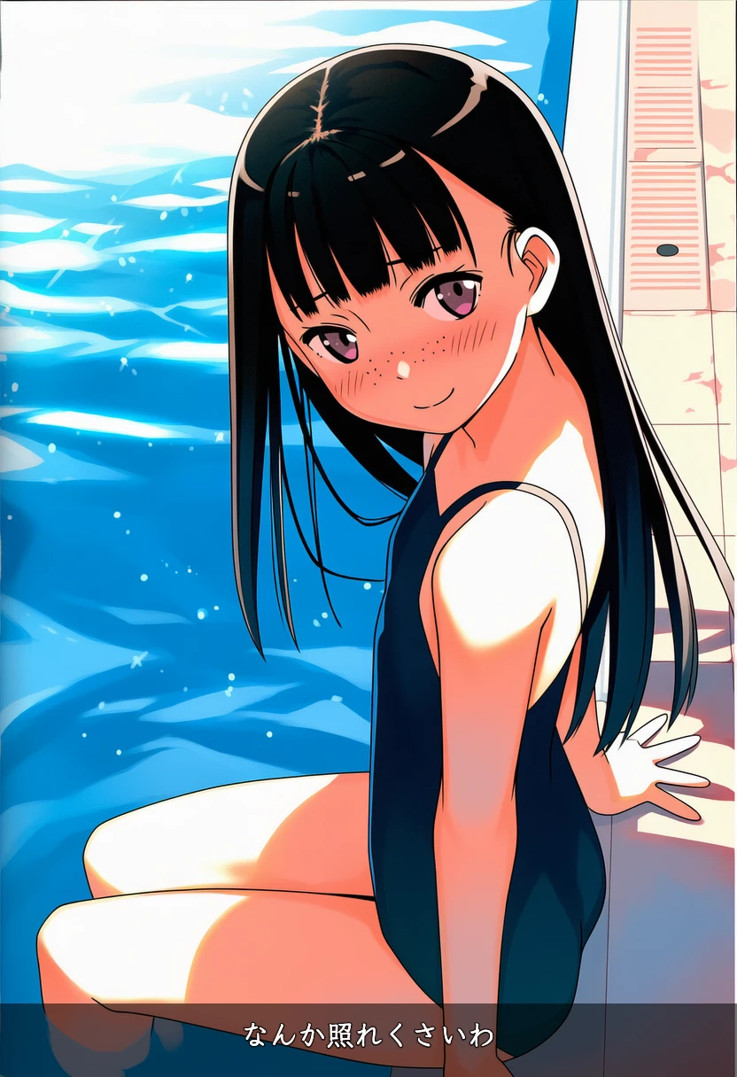 おかっぱ女子とプールであそぼ